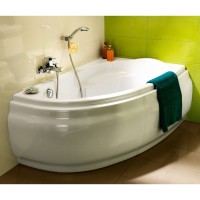 Ванна акриловая Cersanit Joanna 140 x 90 см, асимметричная, белая, левая/правая