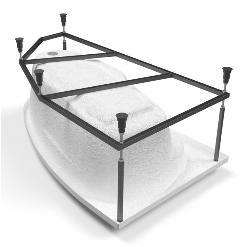 Ванна акриловая Cersanit Joanna 150 x 95 см, асимметричная, белая, левая/правая