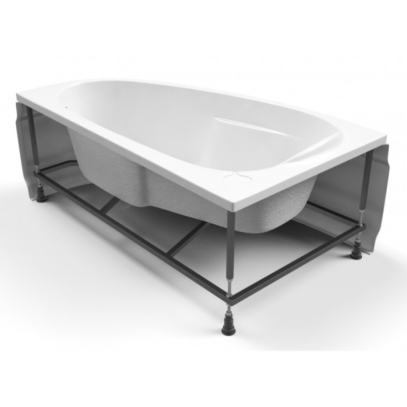 Ванна акриловая Cersanit Joanna 150 x 95 см, асимметричная, белая, левая/правая