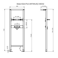 Инсталляция Cersanit Aqua 63386 для раковины, синий