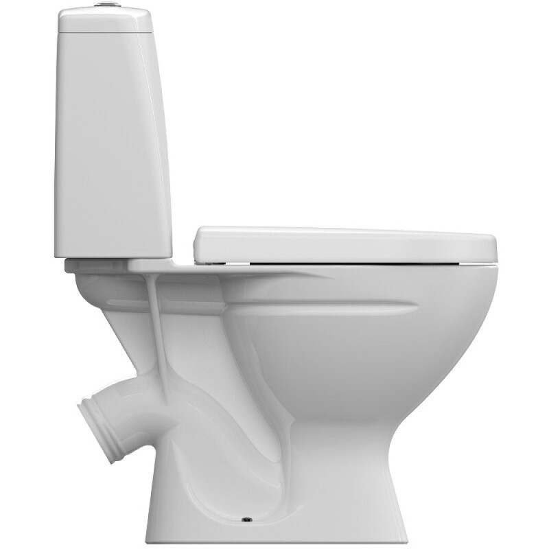 Унитаз-компакт Cersanit Star 63423, с сиденьем микролифт, белый