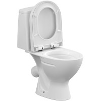 Унитаз-компакт Cersanit Star 63423, с сиденьем микролифт, белый