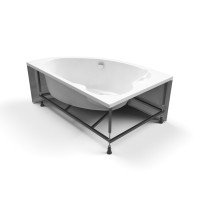 Ванна акриловая Cersanit Kaliope 153 x 100 см, асимметричная, белая, левая