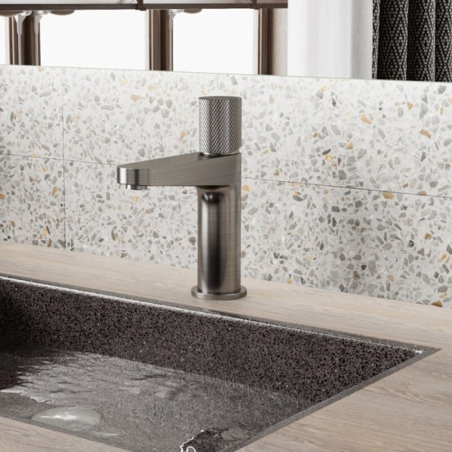 Смеситель для раковины WasserKRAFT Tauber, никель, 6403