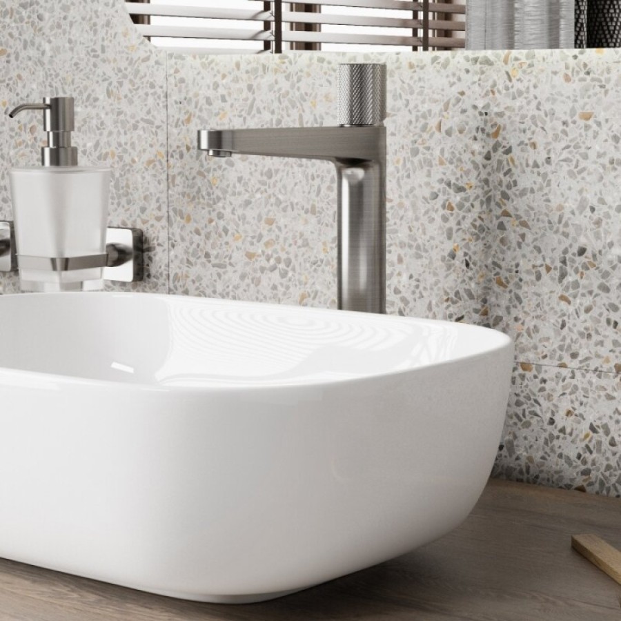 Смеситель для раковины WasserKRAFT Tauber, никель, 6403H