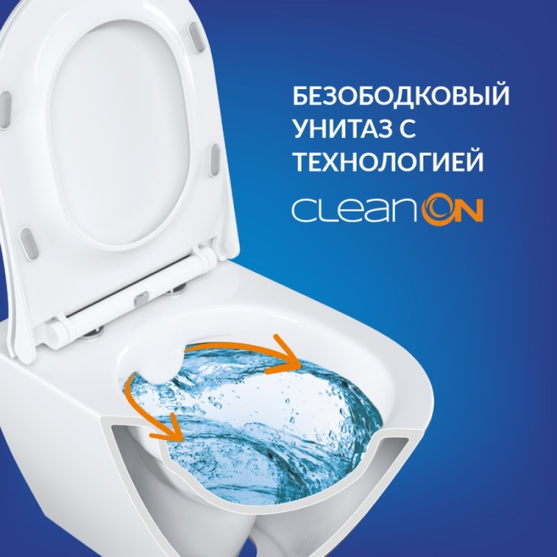 Инсталляция Cersanit Link Pro 64122, с подвесным безободковым унитазом Carina XL, сиденье микролифт, белый