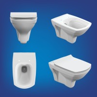 Инсталляция Cersanit Link Pro 64122, с подвесным безободковым унитазом Carina XL, сиденье микролифт, белый