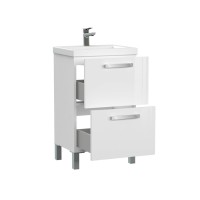 Тумба под раковину Cersanit Melar 64127, 50 см, подвесная/напольная, белая