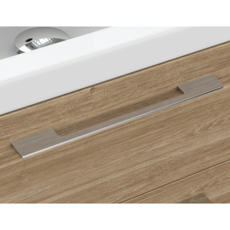 Тумба под раковину Cersanit Lara 64138, 80 см, подвесная, орех