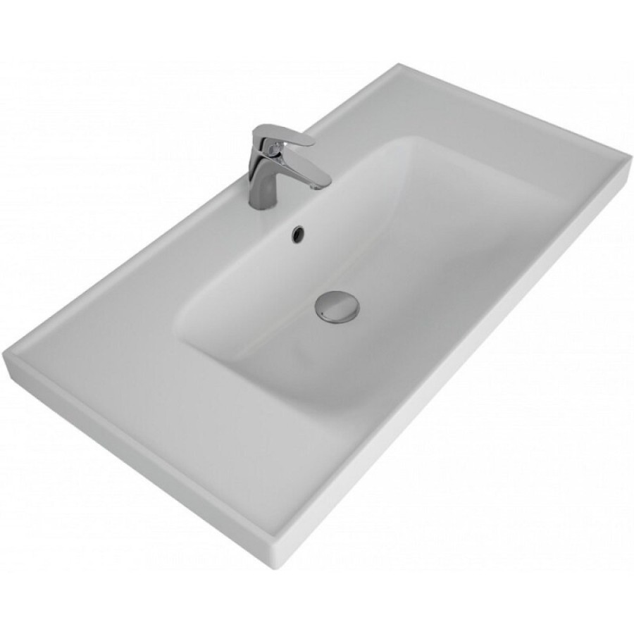 Раковина Art&Max Techno Грэйс 641617, 90 см, керамика, цвет белый