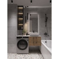 Столешница Cersanit Stone Balance 64185, 60 см, керамогранит, цвет серый матовый