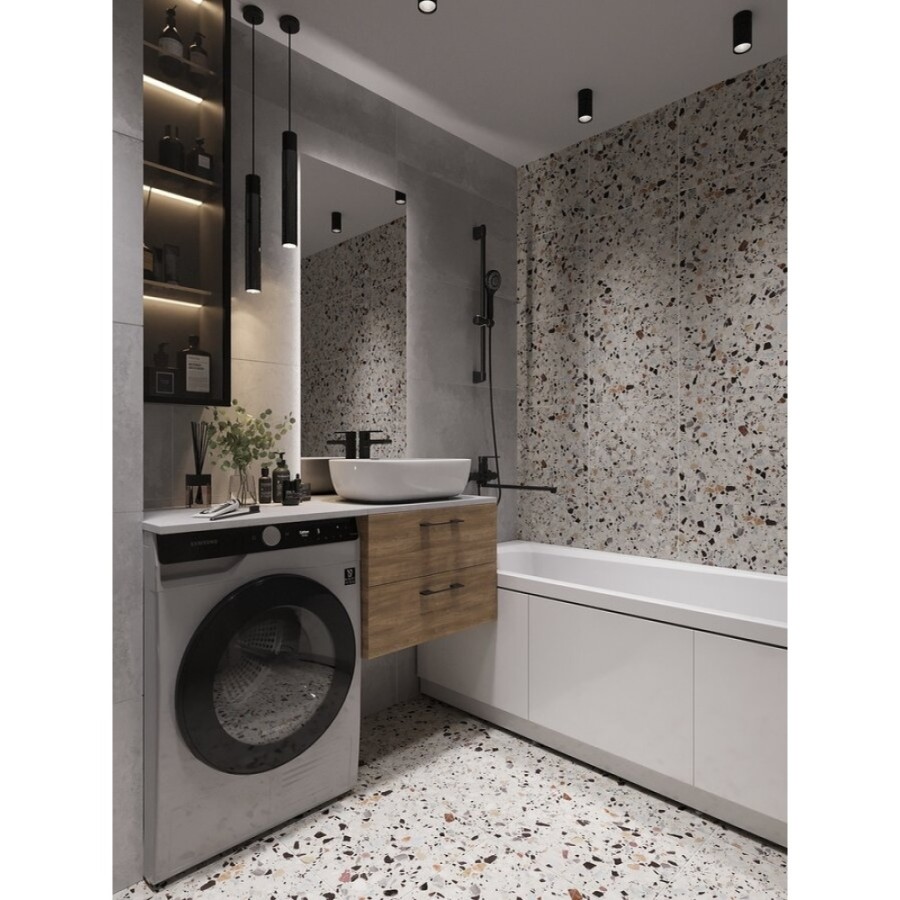 Столешница Cersanit Stone Balance 64185, 60 см, керамогранит, цвет серый матовый