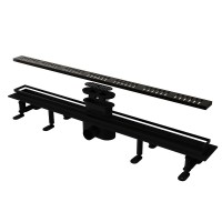Дренажный канал RGW SDR-34B 64213460-04, 60 см, с перфорированной решеткой, черный
