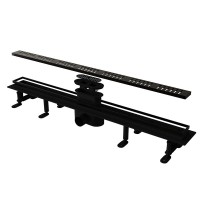 Дренажный канал RGW SDR-34B-80, 80 см, решетка черная, 64213480-04