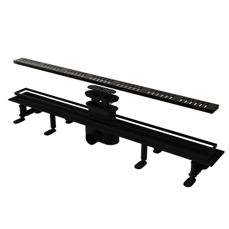 Дренажный канал RGW SDR-34B-80, 80 см, решетка черная, 64213480-04