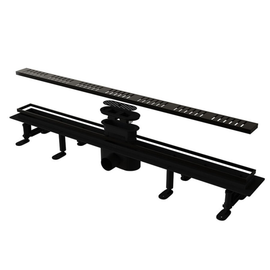 Дренажный канал RGW SDR-34B-80, 80 см, решетка черная, 64213480-04