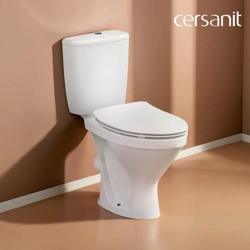 Унитаз-компакт Cersanit Melar 64234, с сиденьем микролифт, белый