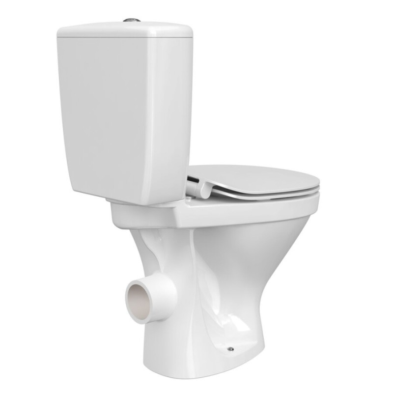 Унитаз-компакт Cersanit Melar 64234, с сиденьем микролифт, белый
