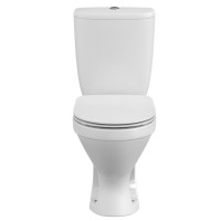 Унитаз-компакт Cersanit Melar 64234, с сиденьем микролифт, белый