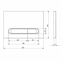 Инсталляция Cersanit Link pro 64277, с подвесным безободковым унитазом City Smart, сиденье микролифт, белый, клавиша белая