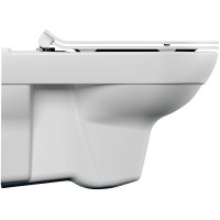 Инсталляция Cersanit Link pro 64277, с подвесным безободковым унитазом City Smart, сиденье микролифт, белый, клавиша белая
