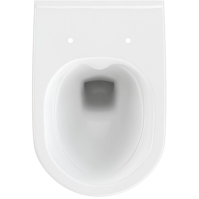 Инсталляция Cersanit Link pro 64277, с подвесным безободковым унитазом City Smart, сиденье микролифт, белый, клавиша белая