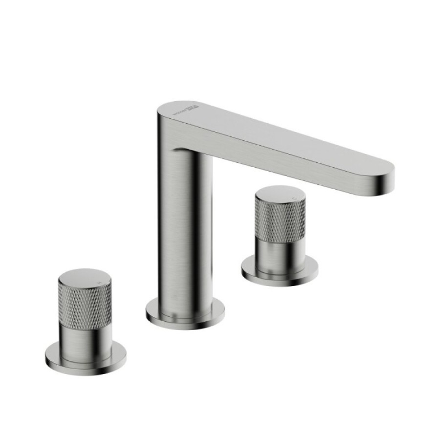 Смеситель для раковины WasserKRAFT Tauber, никель, 6435