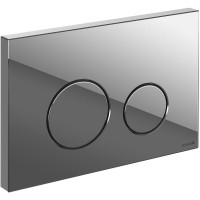 Инсталляция Cersanit Link Pro 64443, с подвесным безободковым унитазом Crea Square, сиденье микролифт, белый, клавиша хром глянцевый