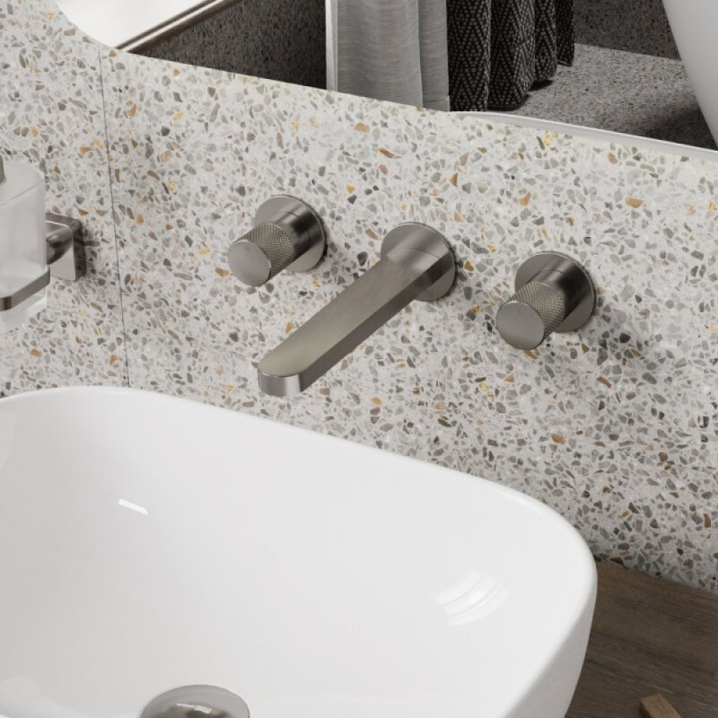 Смеситель для раковины WasserKRAFT Tauber, никель, 6445
