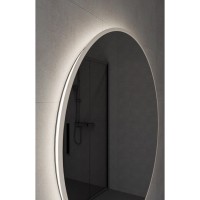 Зеркало Cersanit Eclipse Fusion 64810, 72 x 72 см, подвесное, LED-подсветка, бесконтактное включение, серебро