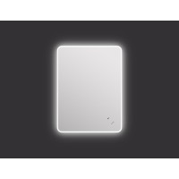 Зеркало Cersanit Eclipse Fusion 64813, 60 x 80 см, подвесное, LED-подсветка, бесконтактное включение, реверсивное, серебро