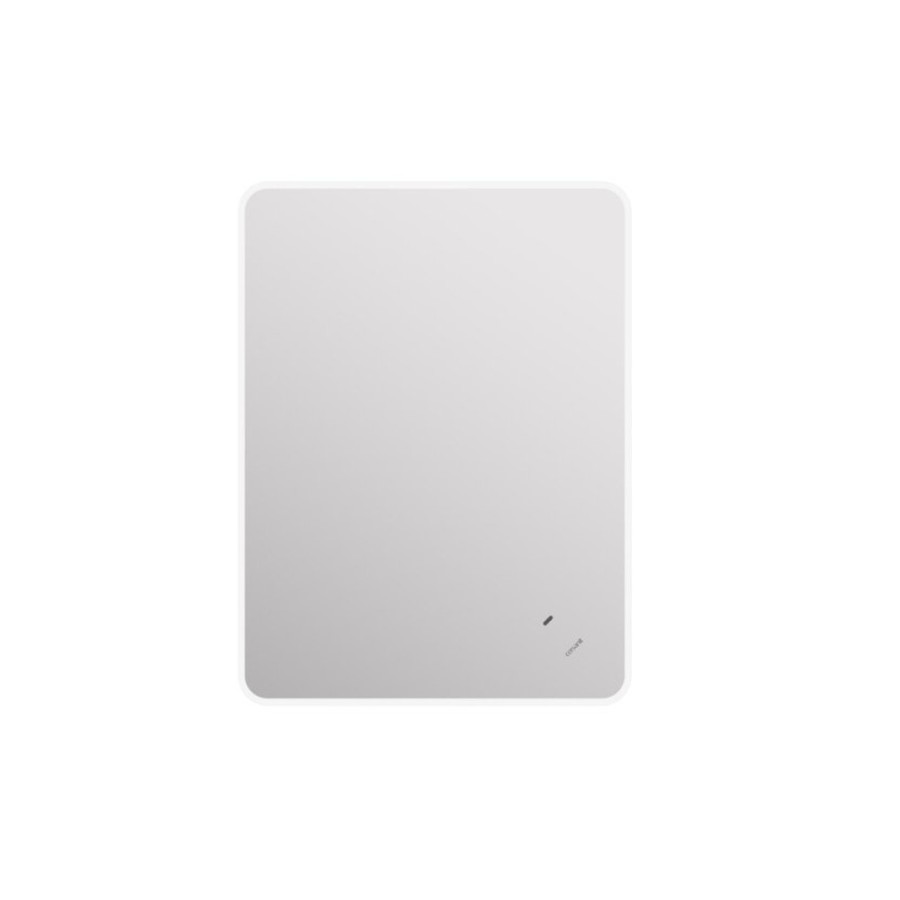 Зеркало Cersanit Eclipse Fusion 64813, 60 x 80 см, подвесное, LED-подсветка, бесконтактное включение, реверсивное, серебро