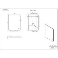 Зеркало Cersanit Eclipse Fusion 64813, 60 x 80 см, подвесное, LED-подсветка, бесконтактное включение, реверсивное, серебро
