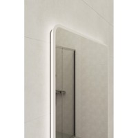 Зеркало Cersanit Eclipse Fusion 64813, 60 x 80 см, подвесное, LED-подсветка, бесконтактное включение, реверсивное, серебро