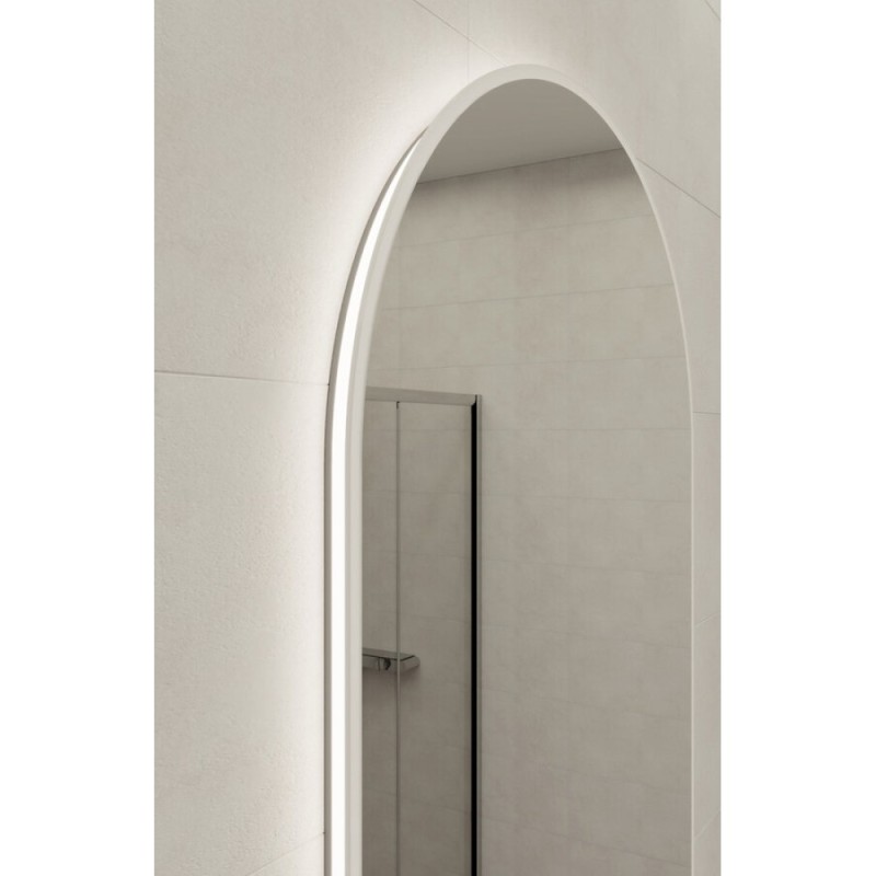 Зеркало Cersanit Eclipse Fusion 64816, 60 x 145 см, подвесное, LED-подсветка, бесконтактное включение, реверсивное, серебро