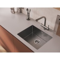 Смеситель Cersanit Crea 64840, для кухонной мойки, с подключением к фильтру, хром