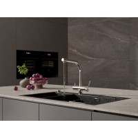 Смеситель Cersanit Crea 64840, для кухонной мойки, с подключением к фильтру, хром