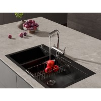 Смеситель Cersanit Crea 64840, для кухонной мойки, с подключением к фильтру, хром
