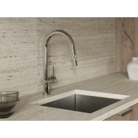 Смеситель Cersanit Brasko 64841, для кухонной мойки, с выдвижным изливом, хром