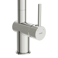 Смеситель для кухонной мойки Cersanit Flavis 64843, с выдвижным изливом, хром