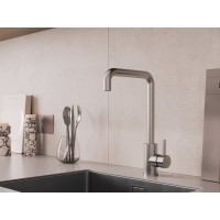 Смеситель Cersanit Como 64845, для кухонной мойки, сатин