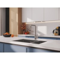 Смеситель Cersanit Como 64845, для кухонной мойки, сатин