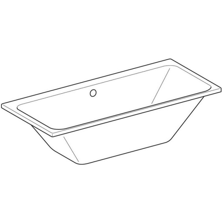 Ванна акриловая Geberit myDay 650570000, 170 х 75 см, белая
