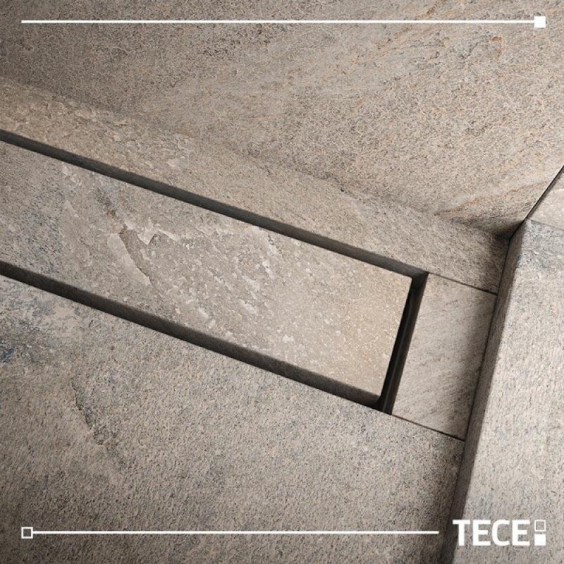 Дренажный канал для укладки натурального камня TECE Drainline 651000, 100 см