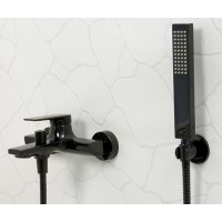 Смеситель WasserKRAFT 6601 для ванны и душа, черный глянец