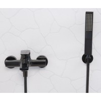 Смеситель WasserKRAFT 6601 для ванны и душа, черный глянец