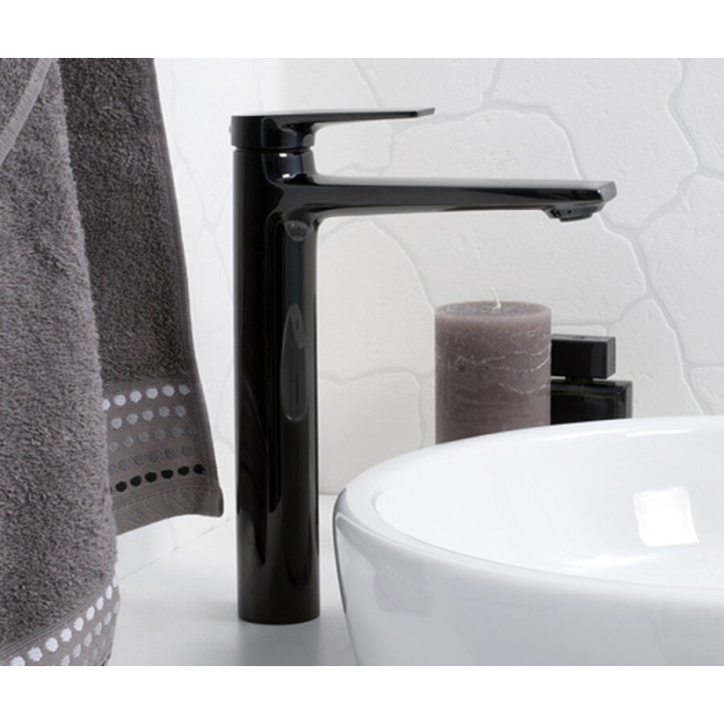 Смеситель WasserKRAFT 6603H для раковины, черный глянец