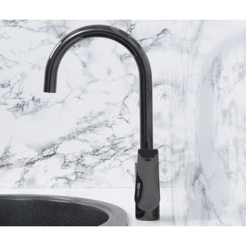 Смеситель WasserKRAFT 6607 для кухонной мойки, черный глянец