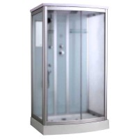 Душевая кабина Timo Standart Т-6615SF Silver Fabric 120 x 90 см, с крышей, хром