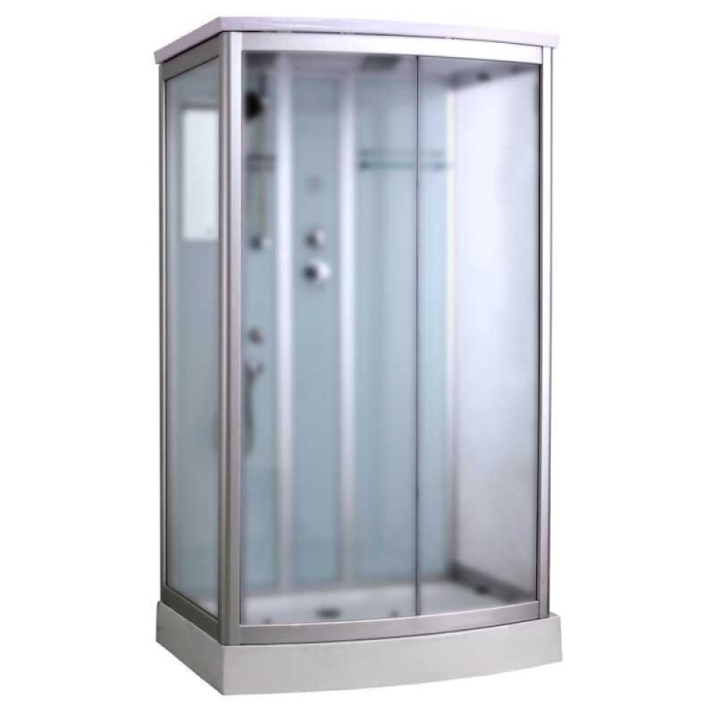 Душевая кабина Timo Standart Т-6615SF Silver Fabric 120 x 90 см, с крышей, хром